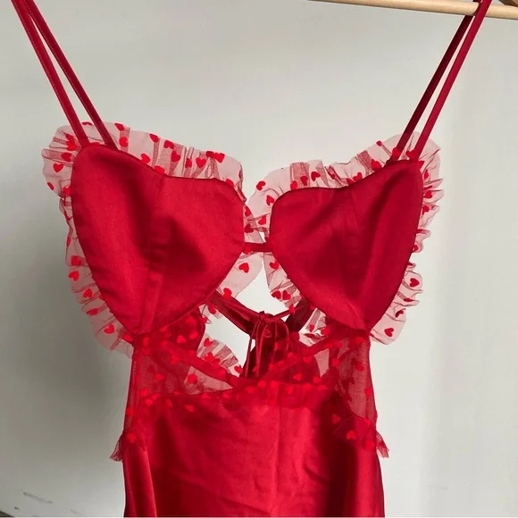 For Love And Lemons Red Mini Dress - Picture 3 of 9